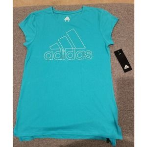 Adidas T Shirt | Aqua | Big Girls Size XL 16 | New with Tags